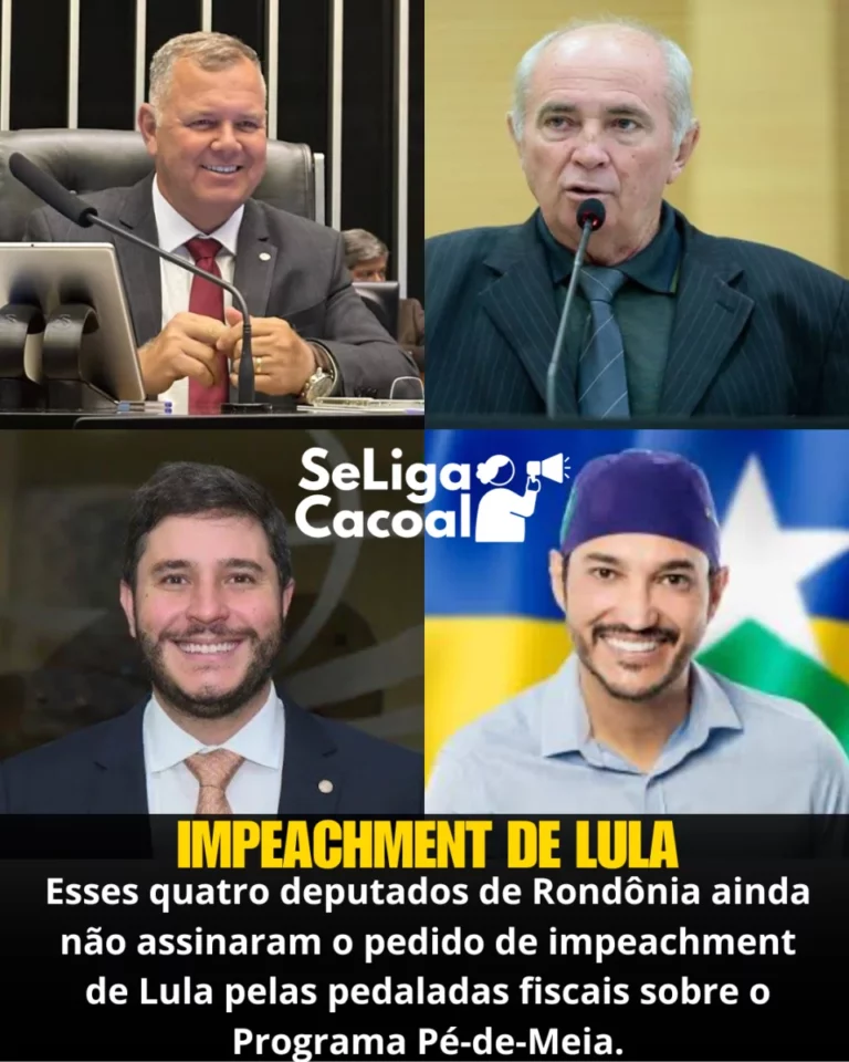 Quatro deputados de Rondônia ainda não assinaram pedido de impeachment de Lula por pedaladas fiscais