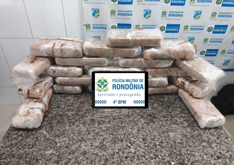 PMRO apreende 22 quilos de maconha em operação estratégica na BR-364, em Cacoal