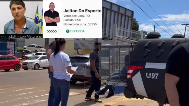 URGENTE: Polícia prende Jaílton do Esporte, ex-candidato a vereador pelo PSD, por suspeita de assassinato do ex-prefeito de Rondônia